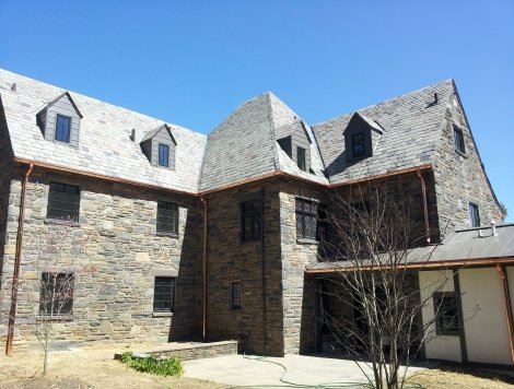 Copper Gutters, Flashing and Downspouts